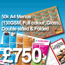 A4 Menus